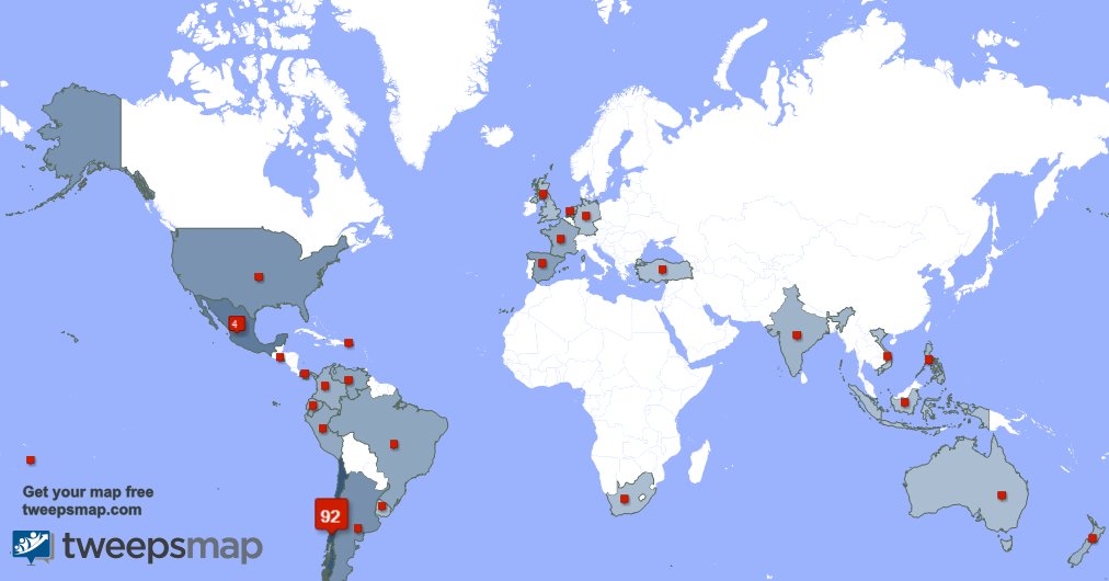 Special thank you to my 4 new followers from Venezuela, and more last week. tweepsmap.com/!contivisionno…