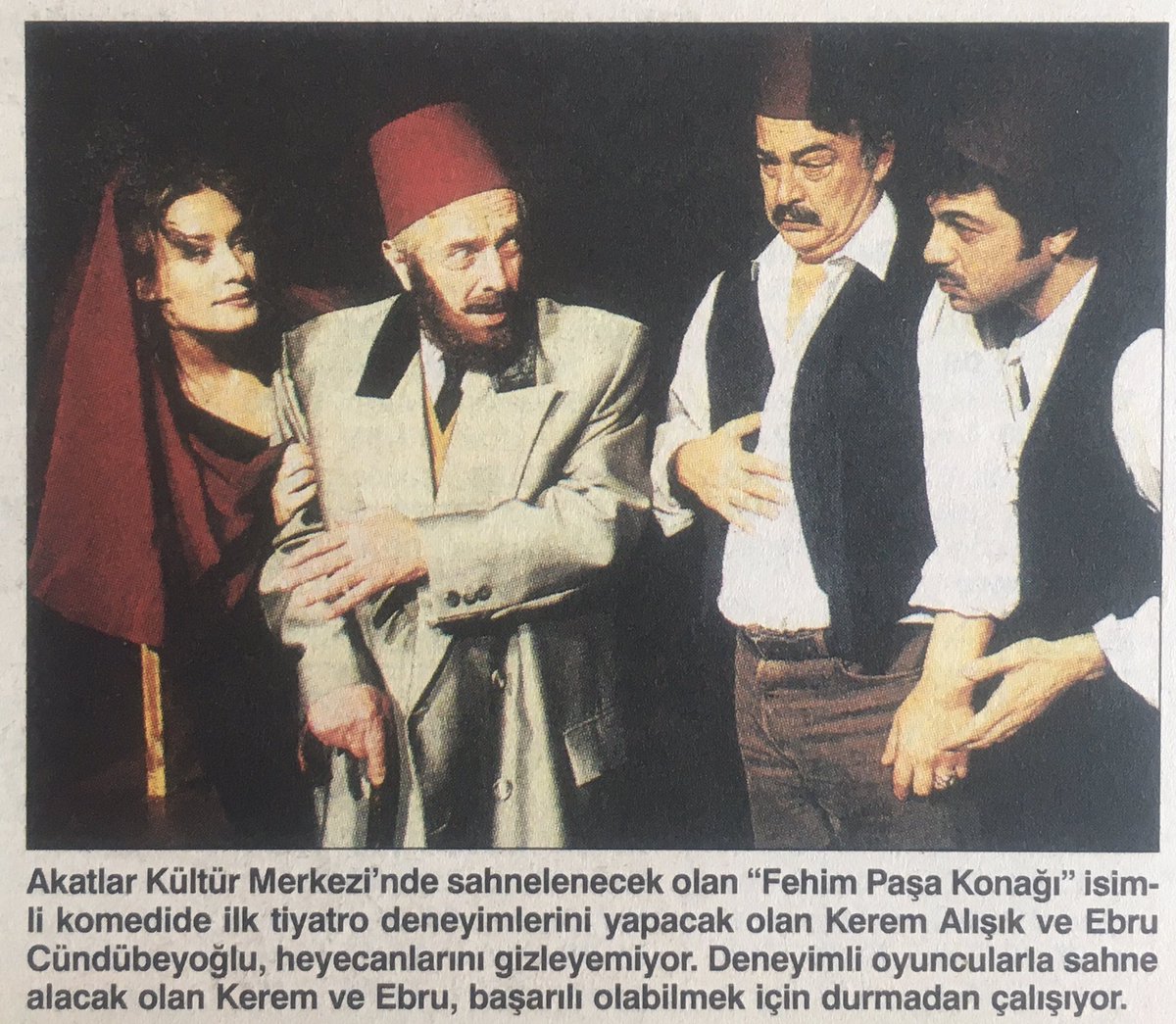 #MehmetUlay'lı Fehimpaşa Konağı. Ankara Sanat Tiyatrosu'nun as kadrosundandı Mehmet Ulay. Bugün hâlâ üretiyor. Pek çok oyun yönetiyor.   #TomrisOğuzalp, #İsmailHakkıŞen ve #AyberkAtilla gibi ustalar da vardı kadroda...