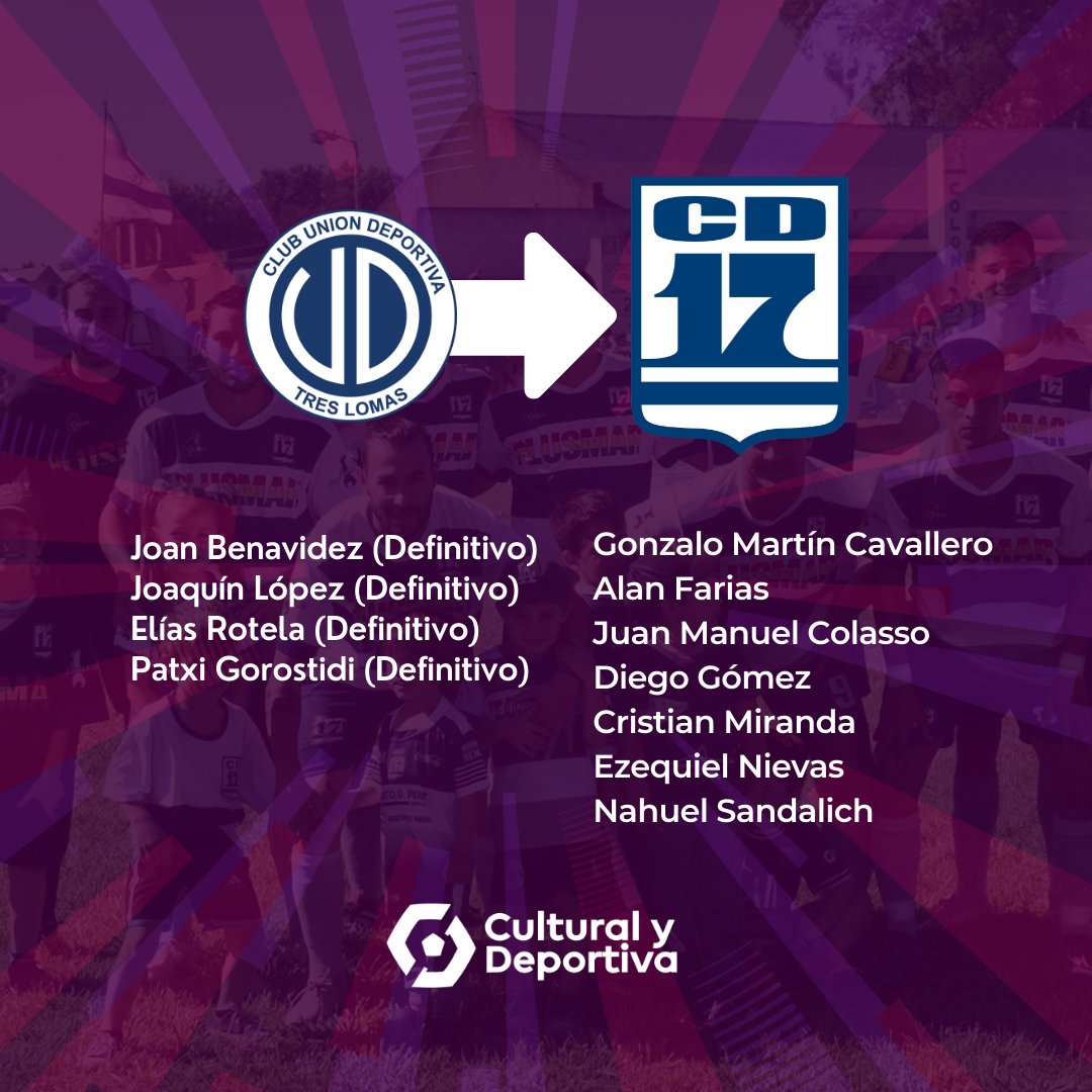 CyDFutbol's tweet photo. ⚽️ Deportivo 17 suma 11 jugadores de Unión Deportiva para la temporada 2022. 4 de ellos, de manera definitiva.
🔄 #PasesCyD https://t.co/n7YggZbCJg