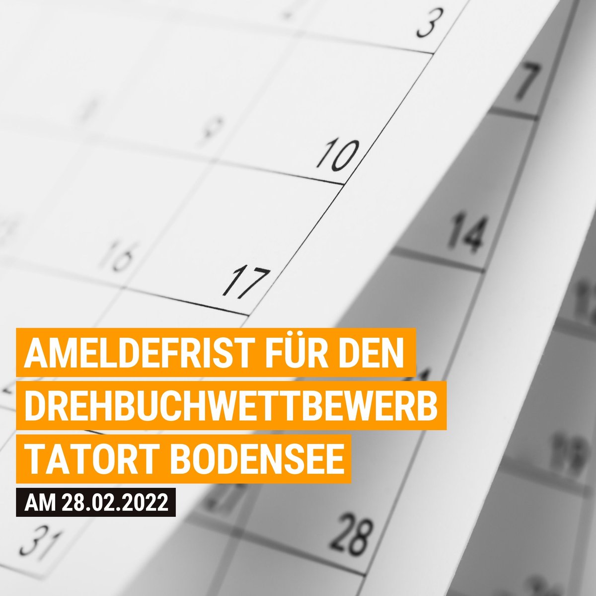 SKW_BW's tweet photo. Der Countdown läuft! Bis zum 28.02.2022 könnt ihr euch mit euren Klassen oder Gruppen noch anmelden. Weitere Infos findet ihr unter https://t.co/TP3sqbF7bJ

#twlz #edubw #drehbuchschreiben #schülerwettbewerb #krimi #schreibwettbewerb https://t.co/yJohG9PK0k