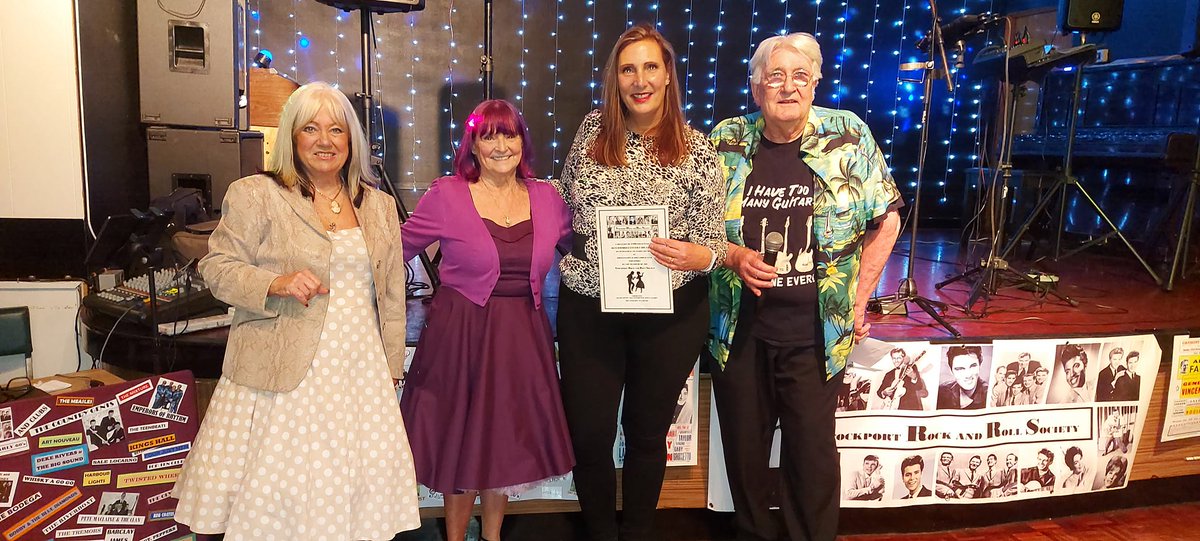 Thank you to Stockport Rock and Roll Society who have kindly raised money for us at their events over the last few months. Judy, our Centre Coordinator, was invited this week to receive the donation and had an amazing evening!  Thanks everyone for your warm welcome and support.🙌