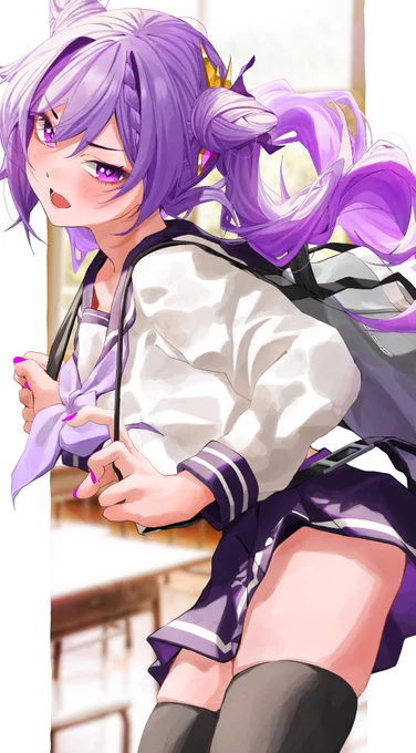 セーラー服刻晴
#原神 #刻晴 