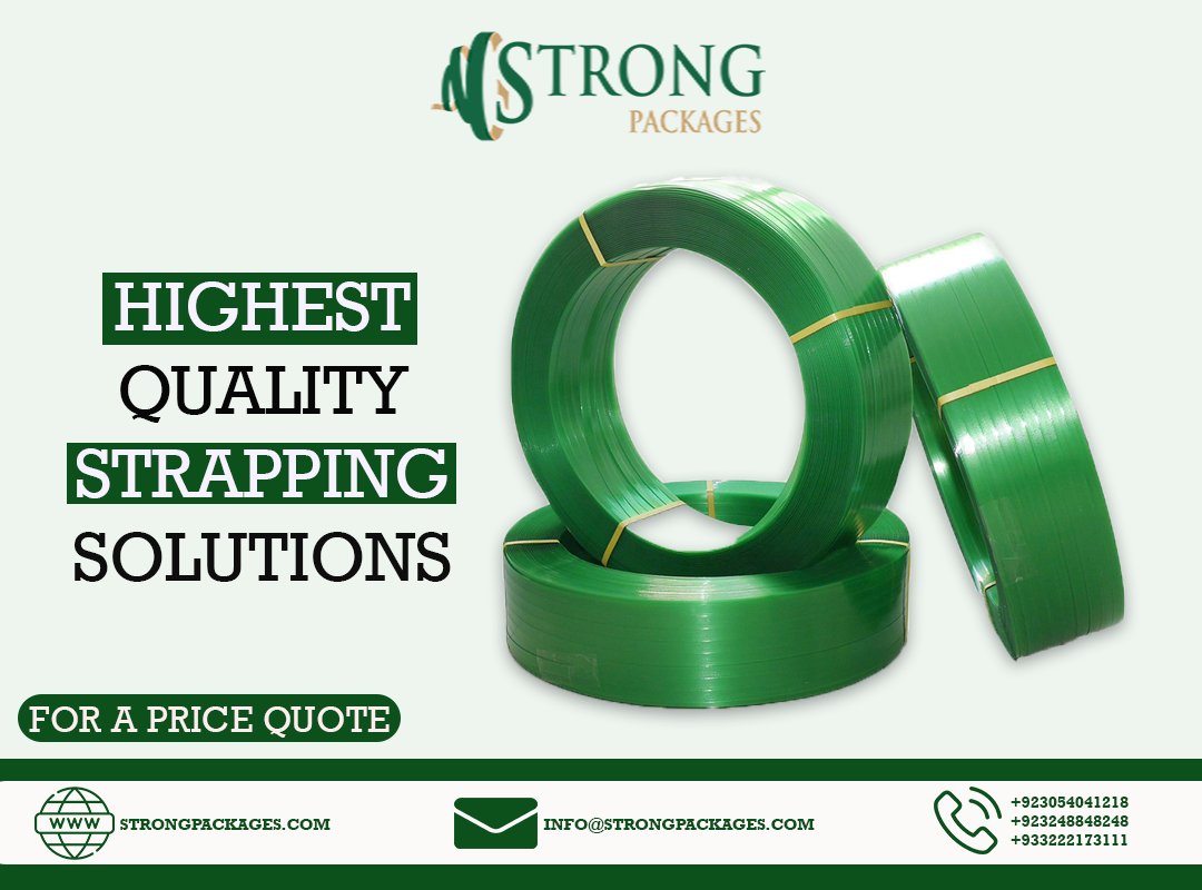 PackagesStrong's tweet image. Strong Packages is here to provide you with the highest quality strapping solutions.

Features of our Pet Strap:

✅High Tensile Strength
✅Highest Quality Strap

#petstrap #polyesterstrap #industrialpackaging #ecofriendly