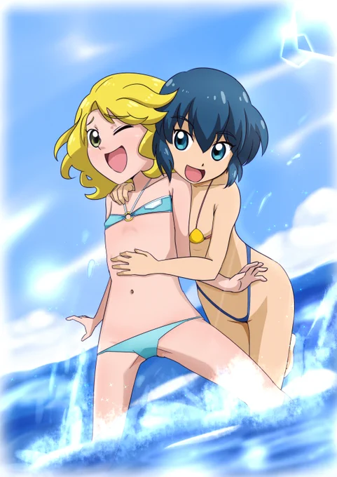 #くそ寒いので水着絵を貼る
🤫 コレ ヒミツ ダヨ 