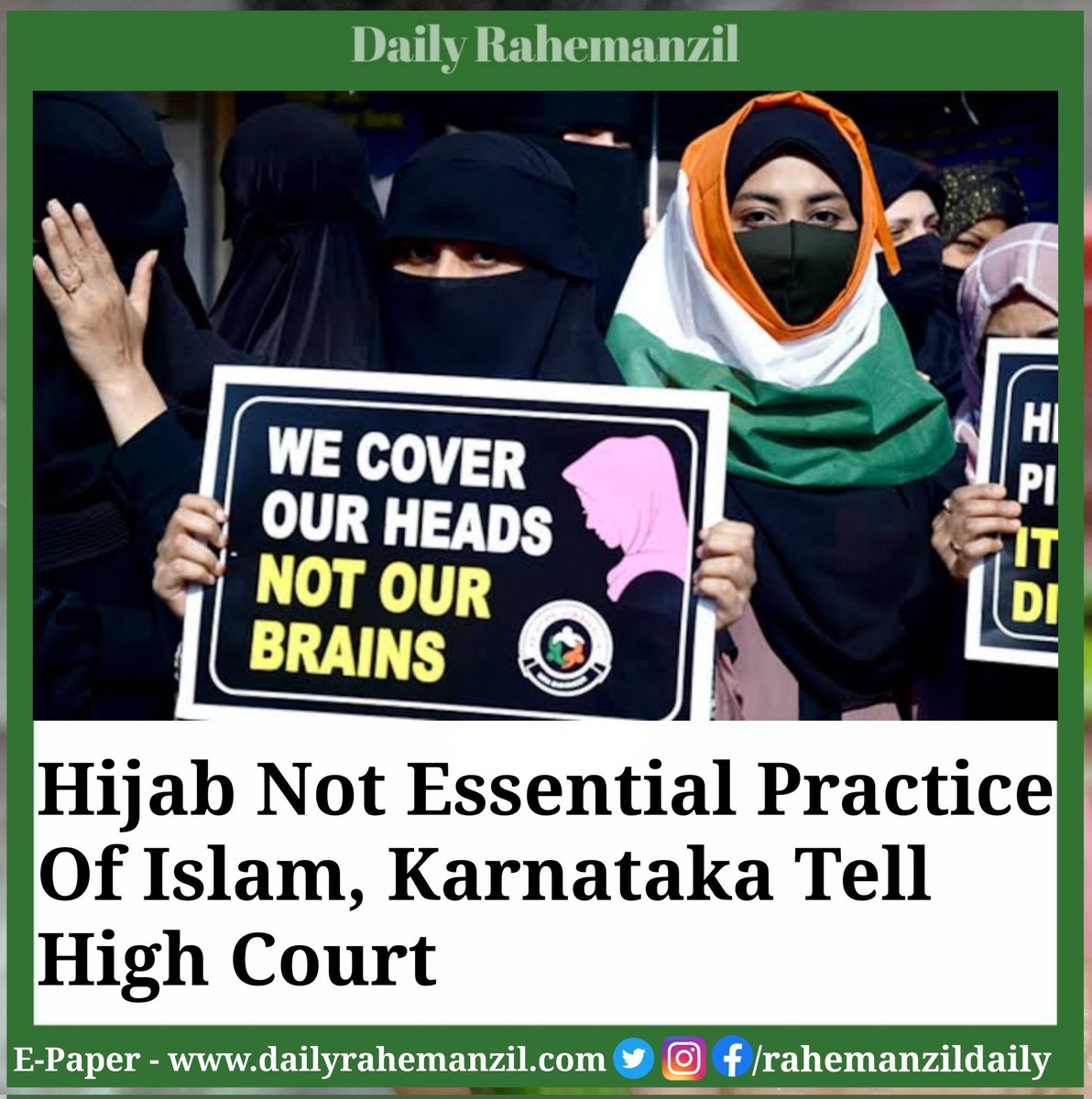 Hijab is not an essential religious practice of Islam and preventing its use does not violate the constitutional guarantee of religious freedom,the Karnataka government contended before the high court on Friday
#Hijabb#religious #practice #religiouspractice #Islam #constitutional