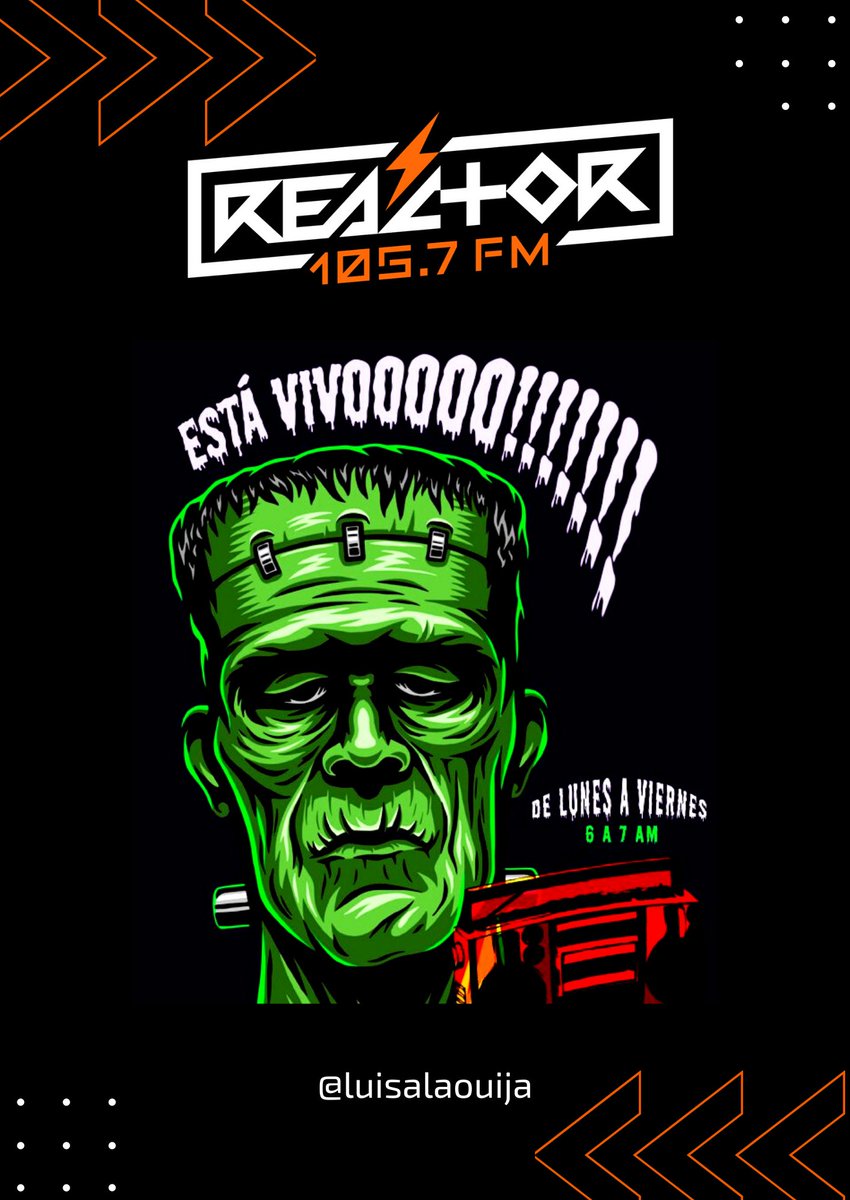 Reactor105's tweet photo. Traemos mucha novedad brutal para que despierten sintonizando #EstáVivo. No se pierdan a @luisalaouija ya que más adelante estará platicando con #Comanchet 🤘🔥 https://t.co/d4JI99To8c