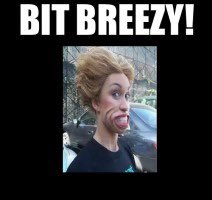 This is how I looked walking down to work this morning!! 
We have braved the storm and we are OPEN. Minimise your wait by calling and placing your order before you leave. #fishnchips #staysafe #stormeunice #badhairday