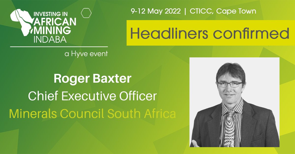 MiningIndaba's tweet photo. The 5th headliner we're pleased to introduce you to is Roger Baxter, Chief Executive Officer, Minerals Council South Africa
See the full list of confirmed speakers 👉 https://t.co/Py6QduGysD
Secure your place today 👉 https://t.co/EMx65ACTXs
#MITakeover #MI2022 #MiningIndaba https://t.co/IJZ2yvRyO8