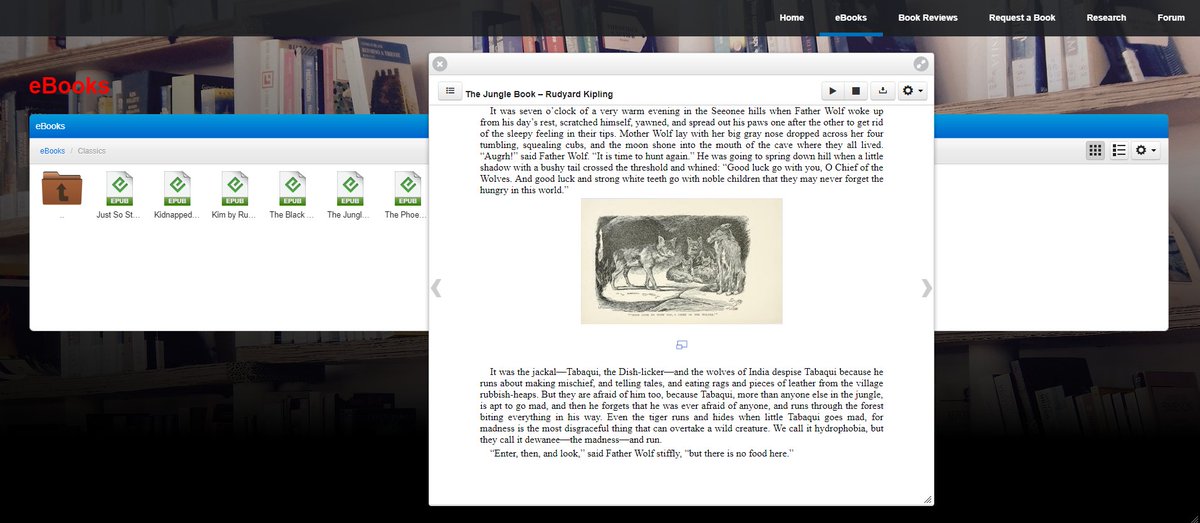 FrogGQ's tweet photo. I've just refreshed @FrogEducation #library template, adding in some ideas from our schools. The #ebook reader which can be populated from @gutenberg_org is always popular. #edutwitter https://t.co/jsQKbD2RW0