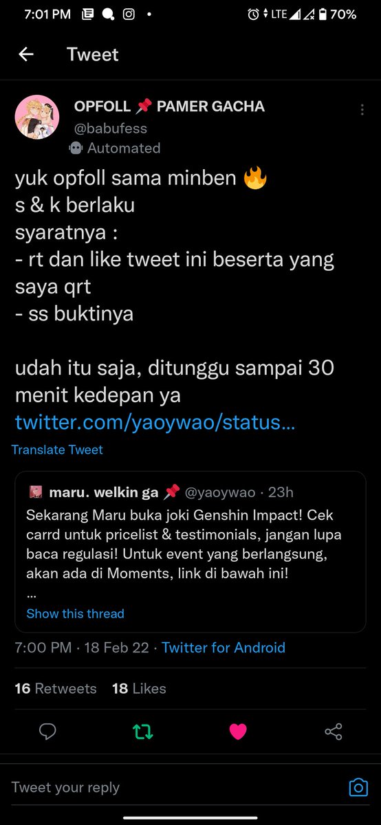 scharamous's tweet photo. @babufess Done min! https://t.co/1sRMTZouM5