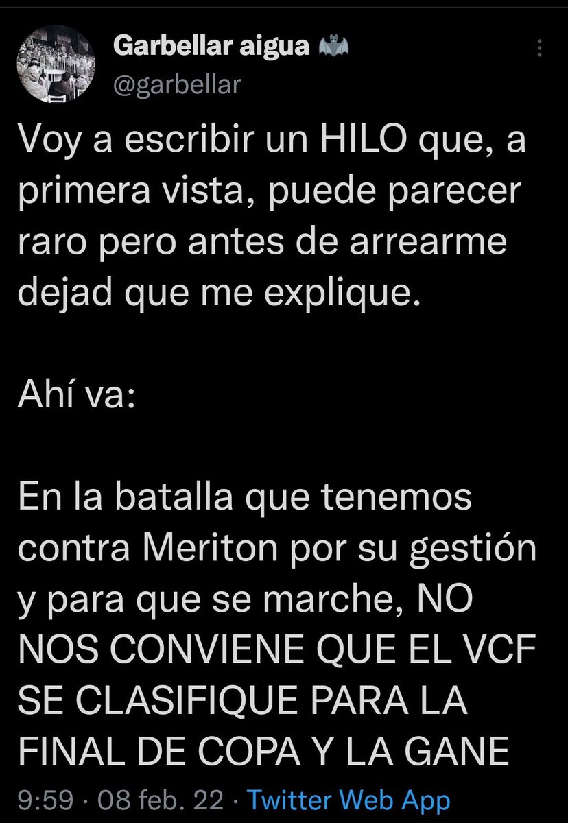 Robertolb_vcf's tweet photo. Gilipollas no lo sé, pero bipolar eres un rato, rey. https://t.co/jbQWL6XOY5