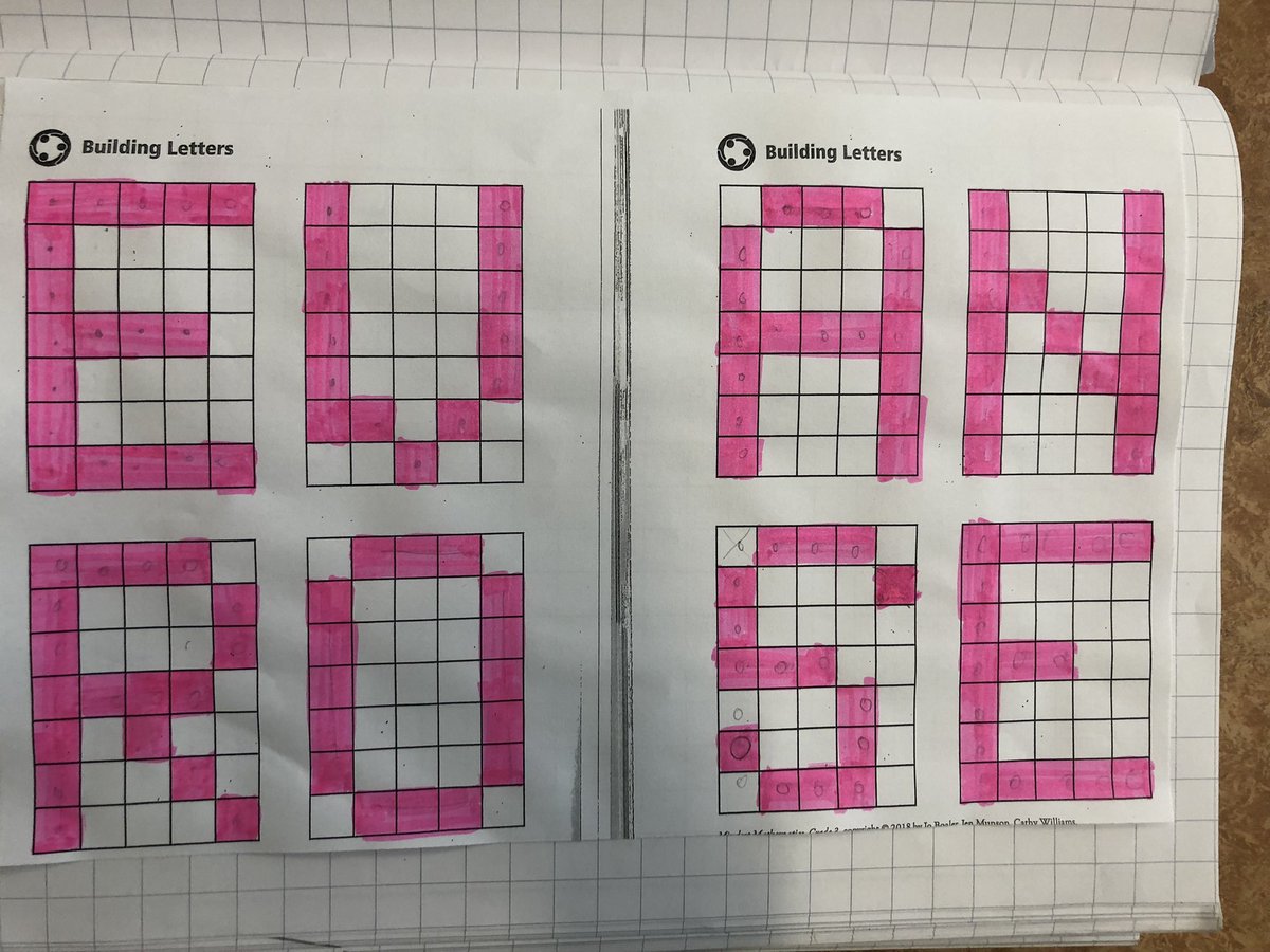 Grade 3 exploring area with square tiles. Discovering what letters can be made with 5, 6 or more square tiles and which letters have the greatest or smallest area. #maths #pyp