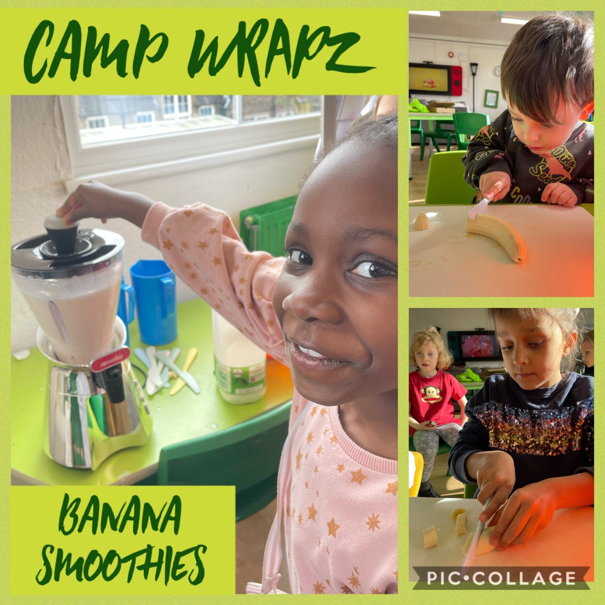 HPA_Philip_Lane's tweet image. We are making our own storm in the kitchen today ⛈ Banana smoothies for a mid morning snack! #HPAPLwrapz @HarrisFed