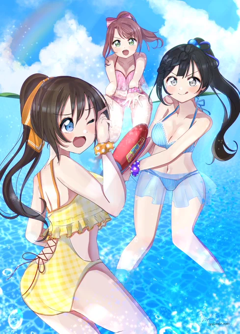 #くそ寒いので水着絵を貼る 
