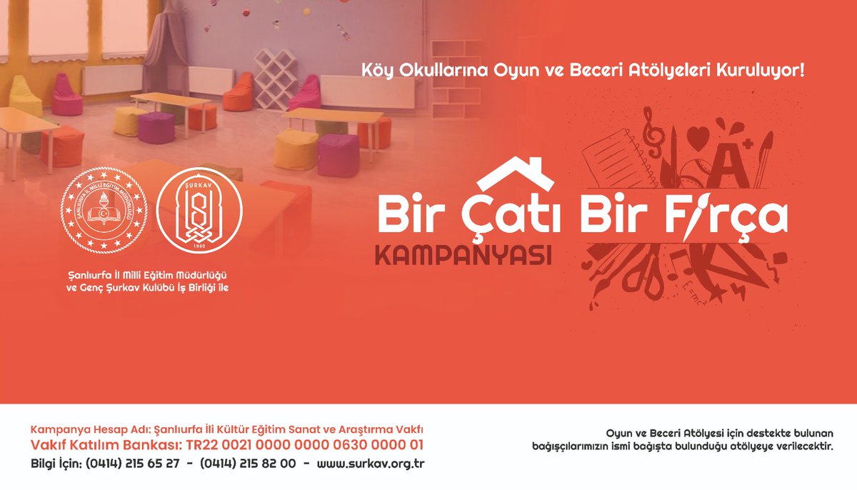 ŞURKAV'dan Eğitim Kampanyasına Davet

surkav.org.tr/surkavdan-egit…