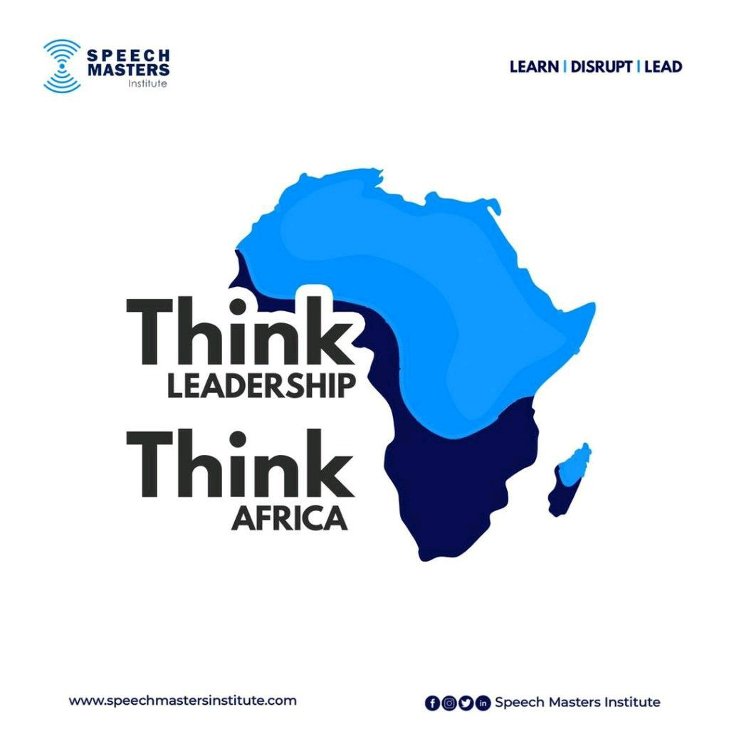 speech_masters's tweet photo. Think Leadership! Think Africa!!

The #FutureofAfrica is unapologetically calling out to leaders who are models of rectitude, laced with the requisite insight to recognize opportunities &amp; challenges and the ability to mobilize people &amp; resources to deal intelligently with change. https://t.co/DfYtv6Bnff