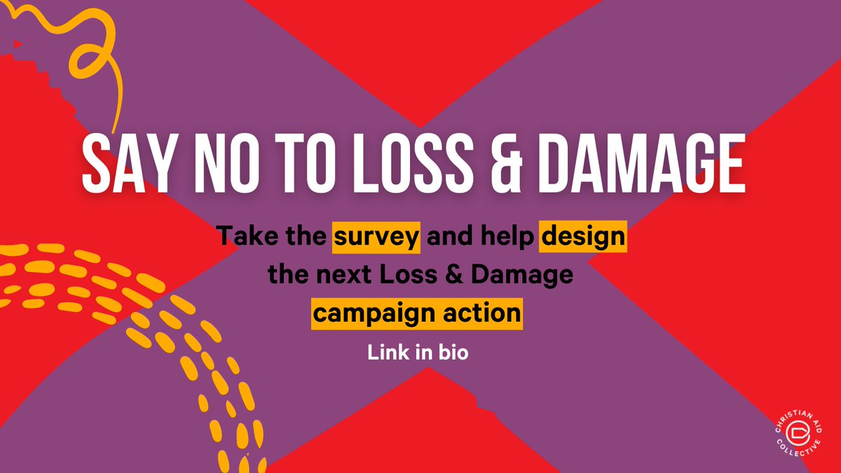 🚨We want you to design the next campaign action on Loss &amp; Damage and fight for #ClimateJustice

📱Take this survey to share your ideas for which campaign actions you think will make the biggest impact 

👉Click the link surveymonkey.co.uk/r/MZV7XD7