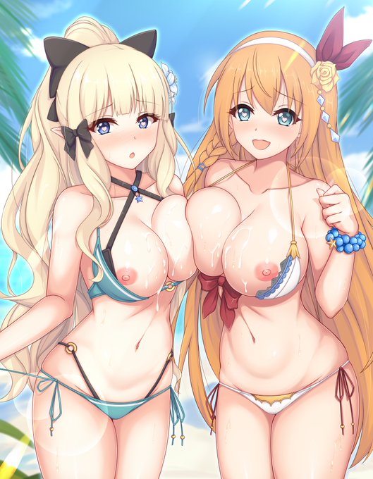 #くそ寒いので水着絵を貼る
暖かくなりました💕