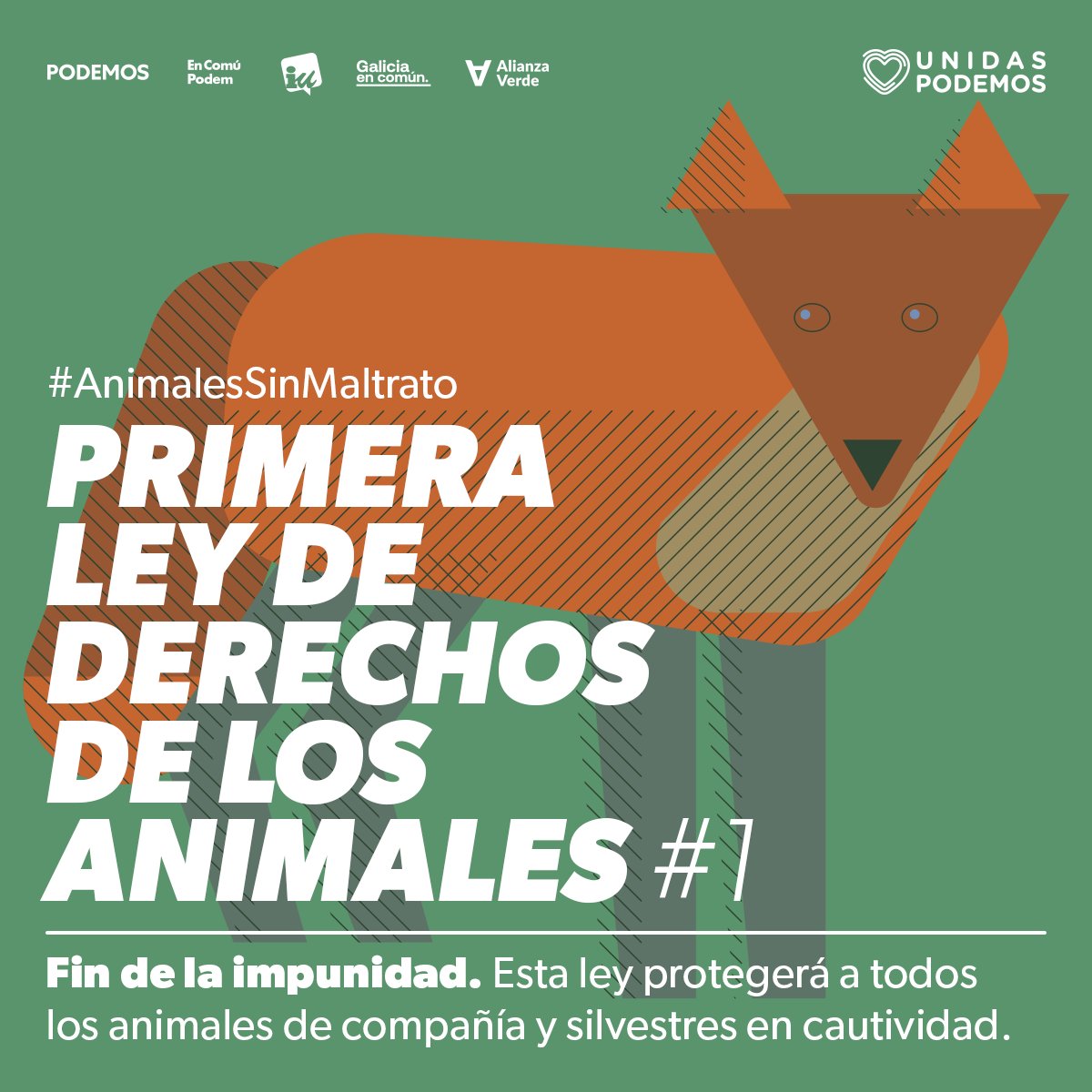 ‼️ Comenzamos el trámite parlamentario para la aprobación de la Ley de Protección y Derechos de los animales en nuestro país.

Los animales salvajes y domésticos están incluidos en la Ley y defenderemos sus derechos.
#AnimalesSinMaltrato

Os dejamos un hijo 🧵👇🏽