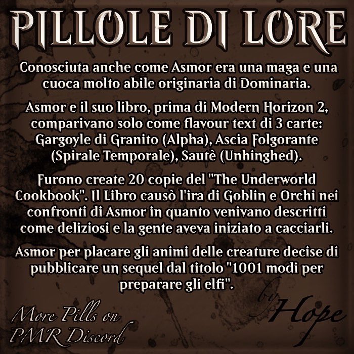 Chicche dal mondo della Lore.
by Hope