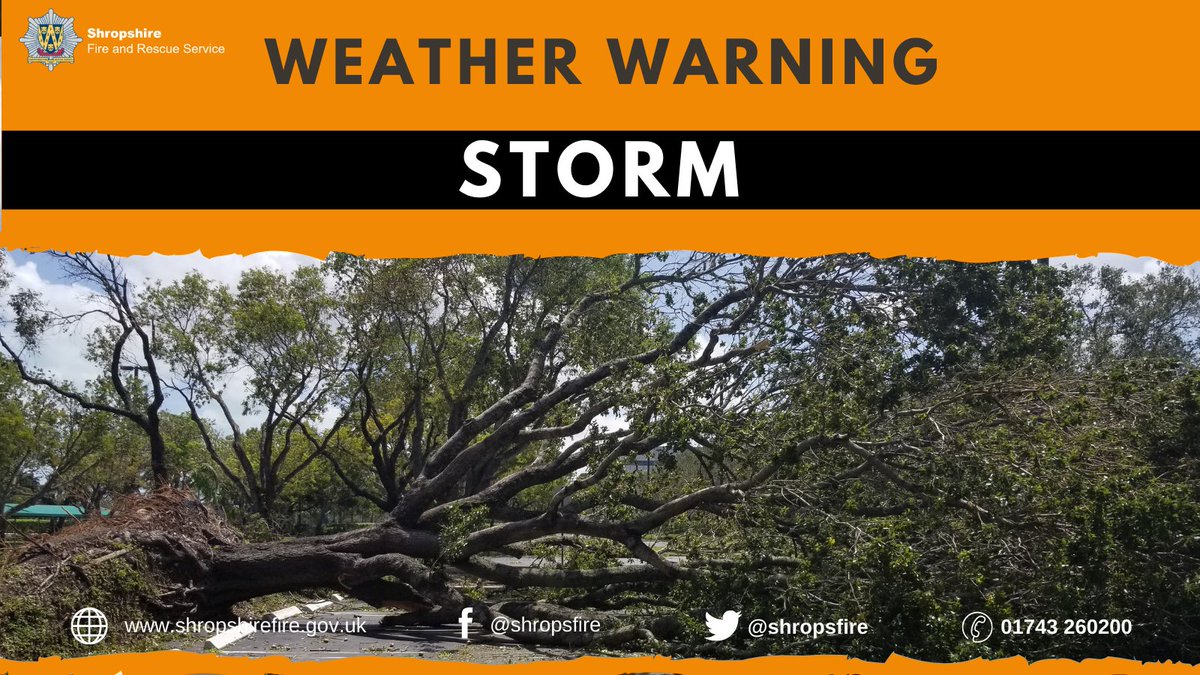 Shropshire Fire and Rescue Service (@shropsfire) on Twitter photo #StormEunice causing very strong winds
Please:
💨 Be alert – listen for weather warnings
💨Secure loose items in your garden or on balconies
💨Avoid unnecessary travel
💨If you must travel, take extra care as strong winds could knock down trees and pick up debris
<a href="/metoffice/">Met Office</a> #StormEunice causing very strong winds
Please:
💨 Be alert – listen for weather warnings
💨Secure loose items in your garden or on balconies
💨Avoid unnecessary travel
💨If you must travel, take extra care as strong winds could knock down trees and pick up debris
<a href="/metoffice/">Met Office</a>