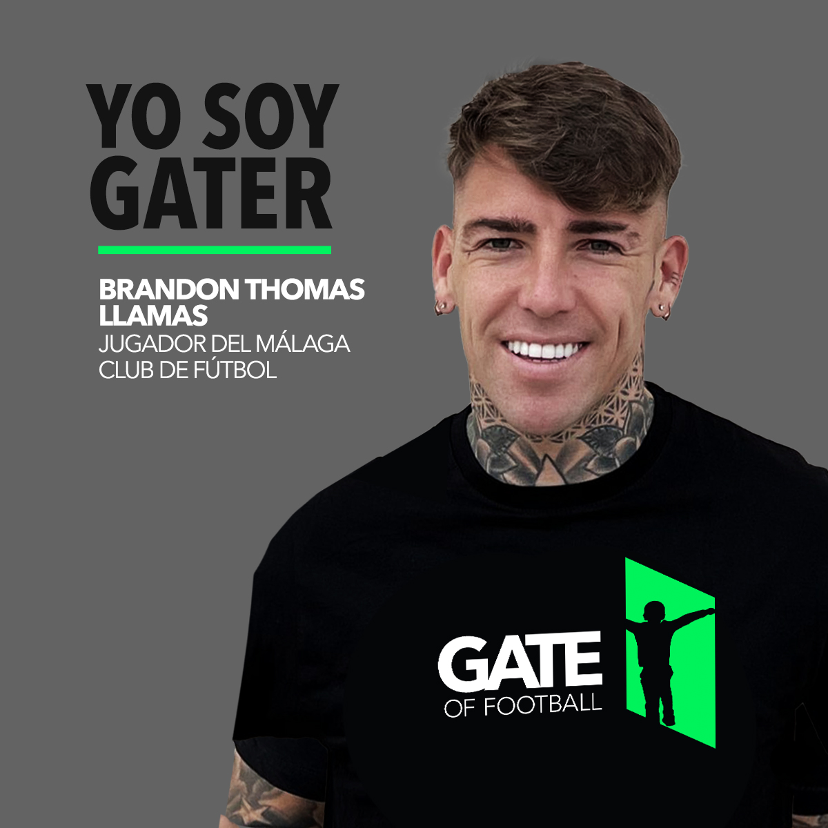 YO SOY GATER I Las puertas de nuestra fundación se abren para recibir al jugador profesional de #fútbol, <a href="/BrandonTLL11/">BrandonThomasLlamas</a> 💚. Brandon joins our great family of Gaters, footballers and ex-professional footballers who fight alongside us to give back to children the rights and values.