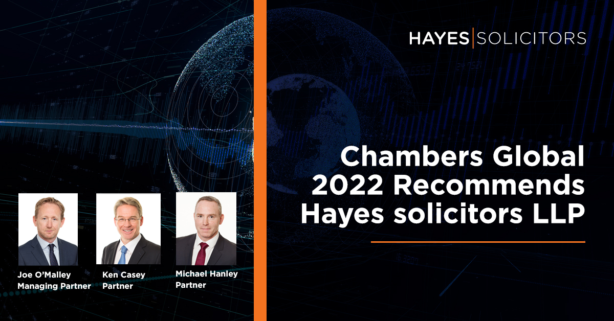 Hayes solicitors LLP (@hayessolicitors) on Twitter photo Congratulations to partners Joe O'Malley, Ken Casey and Michael Hanley who have featured in the latest edition of international legal directory <a href="/ChambersGuides/">Chambers and Partners</a> - Chambers Global 2022 hayes-solicitors.ie/News/Chambers-⦠#disputeresolution #corporatelaw #bankingandfinance Congratulations to partners Joe O'Malley, Ken Casey and Michael Hanley who have featured in the latest edition of international legal directory <a href="/ChambersGuides/">Chambers and Partners</a> - Chambers Global 2022 hayes-solicitors.ie/News/Chambers-⦠#disputeresolution #corporatelaw #bankingandfinance