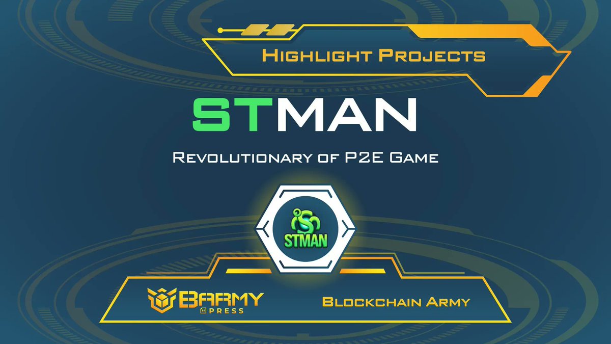 BARMYGROUP's tweet photo. .@Stickman_STMAN - Revolutionary of #P2E Game

⁉️ Have you ever thought of a game that combines: Battle Royale &amp; Stickman

✅ Anti-inflation mechanism
✅ Diversified characters, weapons and game modes

Find out more about #STMAN in this video 👇
https://t.co/HhioGvoSzc https://t.co/MfTuzwIJOY