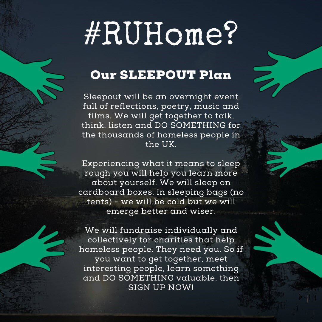 RoeSupport's tweet image. If you want to be involved in our SLEEPOUT then here is how you can get involved!! #RUHome