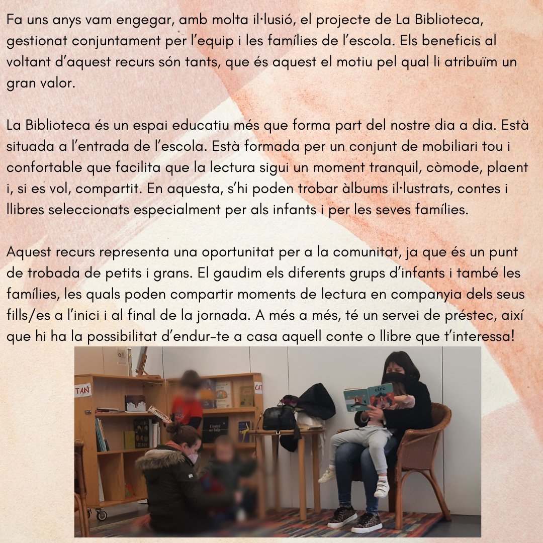 La biblioteca de l'EBM Sant Medir