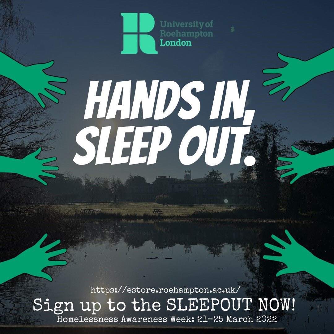 In March, it’s Homelessness Awareness Week, so join us for our SLEEPOUT! More info to follow #RUHome