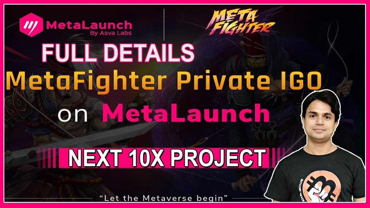 TechHelpInHind2's tweet photo. Metafighter next 10x Project on Metalaunch - Do you want allocation- watch now (today’s video)
अगर आपको metafighter की एलोकेशन चाहिये तो यह विडियो आपके लिए ही है |
https://t.co/YeTYgk17Yb
#metafighter #metafightertokenlisting #metalaunch #asvatoken #pancakeswap #techhelpinhindi https://t.co/682xAZhbE3