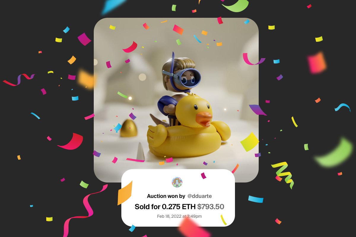 Auction is finished!

I am so happy that my friend, <a href="/danielduartefig/">danielduartefig</a> make a bid close to the end and won it! 🥳

✅ SOLD for 0.275 ETH

⏰ Stay tuned! Second part of our collaboration coming soon!