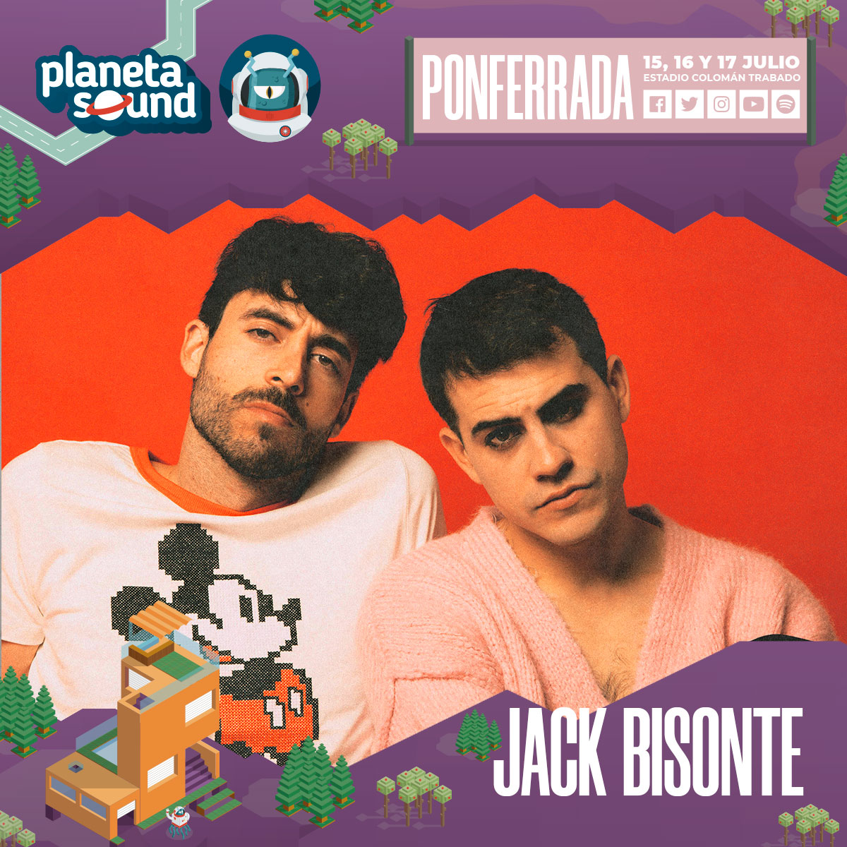 Planeta Sound (@planeta_sound) on Twitter photo 🎶"Cause I gotta tell you, there's something in the way you move..."
<a href="/jackbisonte/">Jack Bisonte</a>, el dúo madrileño estará en Planeta Sound en el evento cósmico del verano con sus sonidos actuales cargados de elegancia soul, pop y R&B.
¡Estamos deseando verlos en directo! 🔝🔝 🎶"Cause I gotta tell you, there's something in the way you move..."
<a href="/jackbisonte/">Jack Bisonte</a>, el dúo madrileño estará en Planeta Sound en el evento cósmico del verano con sus sonidos actuales cargados de elegancia soul, pop y R&B.
¡Estamos deseando verlos en directo! 🔝🔝
