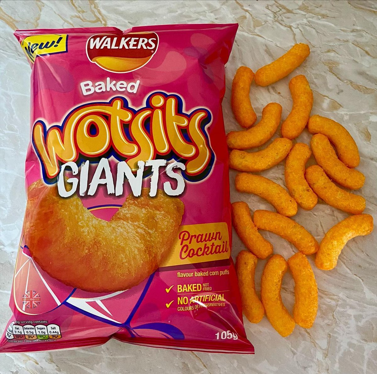 boohoo's tweet photo. What a time to be alive 🤤 @walkers_crisps are bringing back Prawn Cocktail Wotsists in March 💘

(📸 via @newfoodsuk ) https://t.co/R2hzqHG0z8