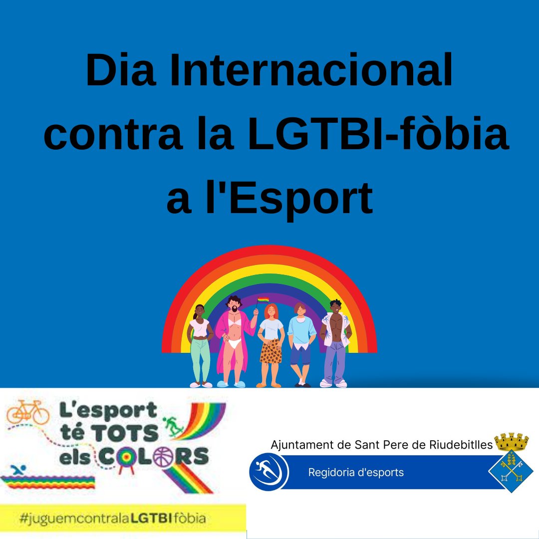 ARiudebitlles's tweet photo. L'ajuntament de Sant Pere de Riudebitlles ens sumem,  un any més, a la celebració del Dia Internacional contra l’LGBTIfòbia en el Futbol, que es commemora el 19 de febrer.

#esportsegur
#juguemcontralaLGTBIfòbia
#riudebitlles https://t.co/6TCY2lo0wU