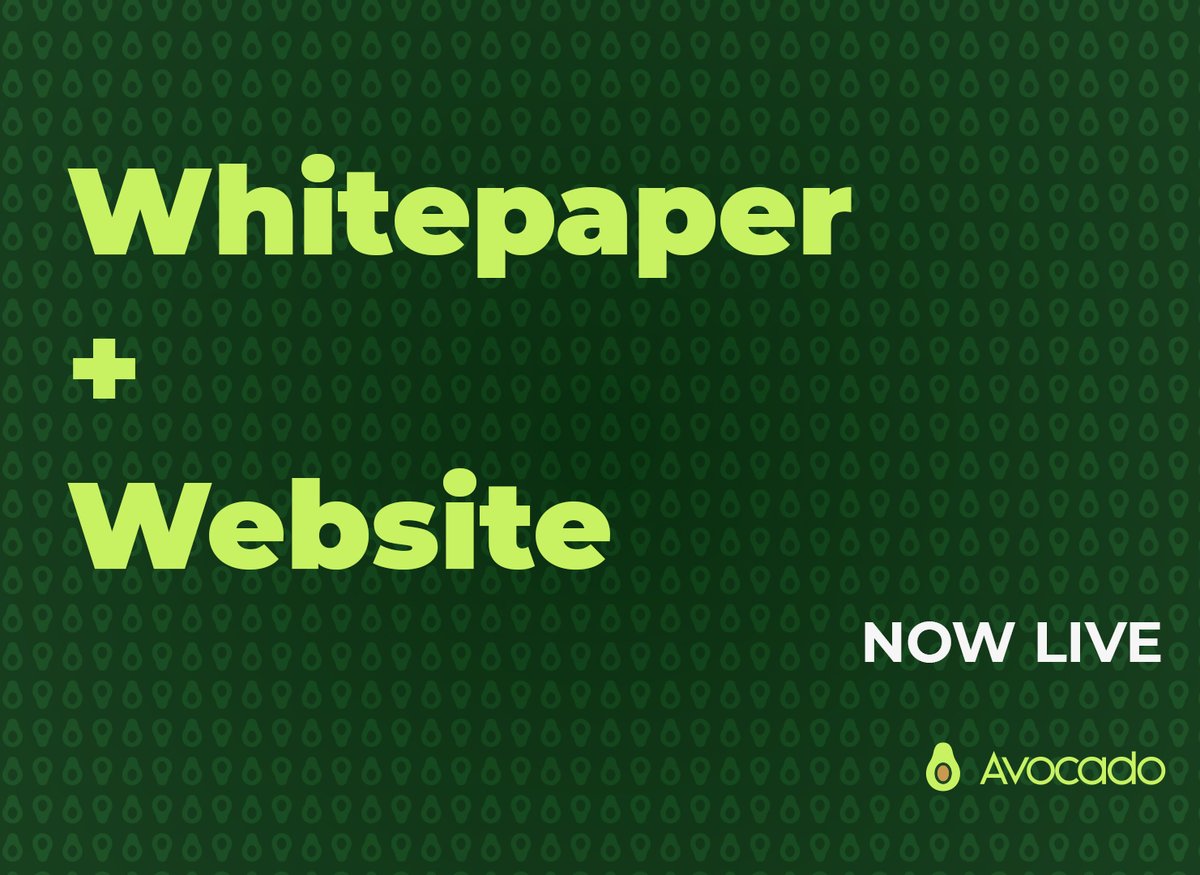 Avocado Token (@tokenavocado) on Twitter photo WE ARE LIVE! 
Come and join us on the most ambitious project of 2022.
Find more details of the Avocado Ecosystem on linktr.ee/avocadocrypto WE ARE LIVE! 
Come and join us on the most ambitious project of 2022.
Find more details of the Avocado Ecosystem on linktr.ee/avocadocrypto