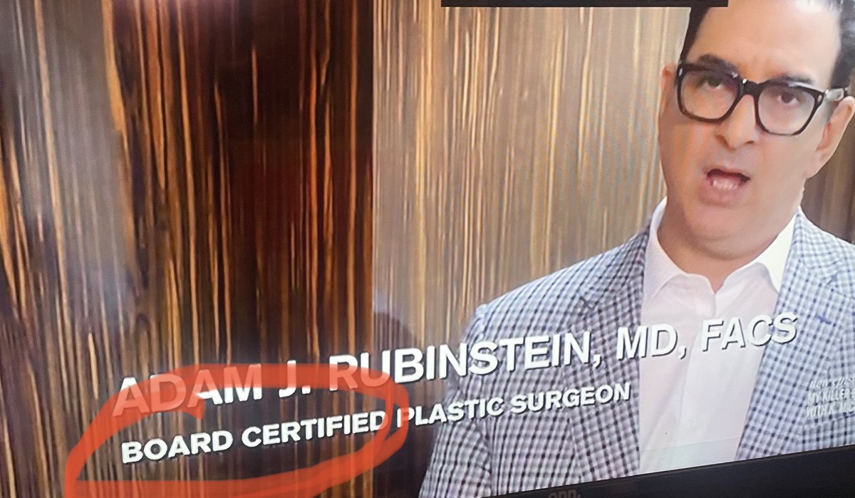 My favorite new reality medical show is #mykillerbody about the dangers of cosmetic surgery. 
I love that “Board certified” is prominently displayed for the surgeon who fixes these disasters. Hotel rooms, random clinics, “bargain basement” surgery = danger.