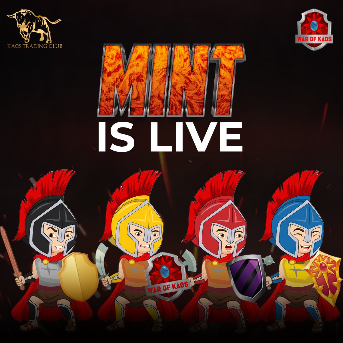 SolanaNewton's tweet photo. 🎁HUGE GIVEAWAY🎁

🚨MINT IS LIVE!🚨

https://t.co/oTO2EYyMSe

Project - @WarofKaos 

Prizes:
🏆1 $SOL ($100)
🏆2x NFT worth 0.9 SOL

To enter: 

1️⃣Follow @WarofKaos + @Sol_Giveaway 
2️⃣RT &amp; Tag 3

🔥3 lucky Winners! 
⏰24 Hours

#NFTGiveaway #solana #SolanaGiveaway #SolanaNFTs https://t.co/SEokmU1UqD