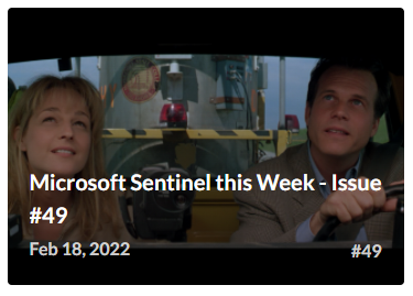 rodtrent's tweet photo. 🔥 Hot off the press: "Microsoft Sentinel this Week - Issue #49" https://t.co/WxZy2Z0Q2i (via @revue) #MicrosoftSentinel #Azure #Cybersecurity #MicrosoftSecurity #Security https://t.co/7QMpfT1QVX