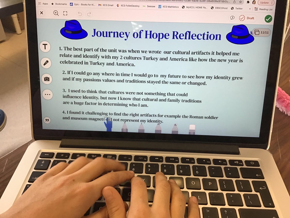 RandaB19's tweet photo. The power of self reflection through different lenses.  @IICS1911 #visiblethinking https://t.co/JwlBdJdJ1B
