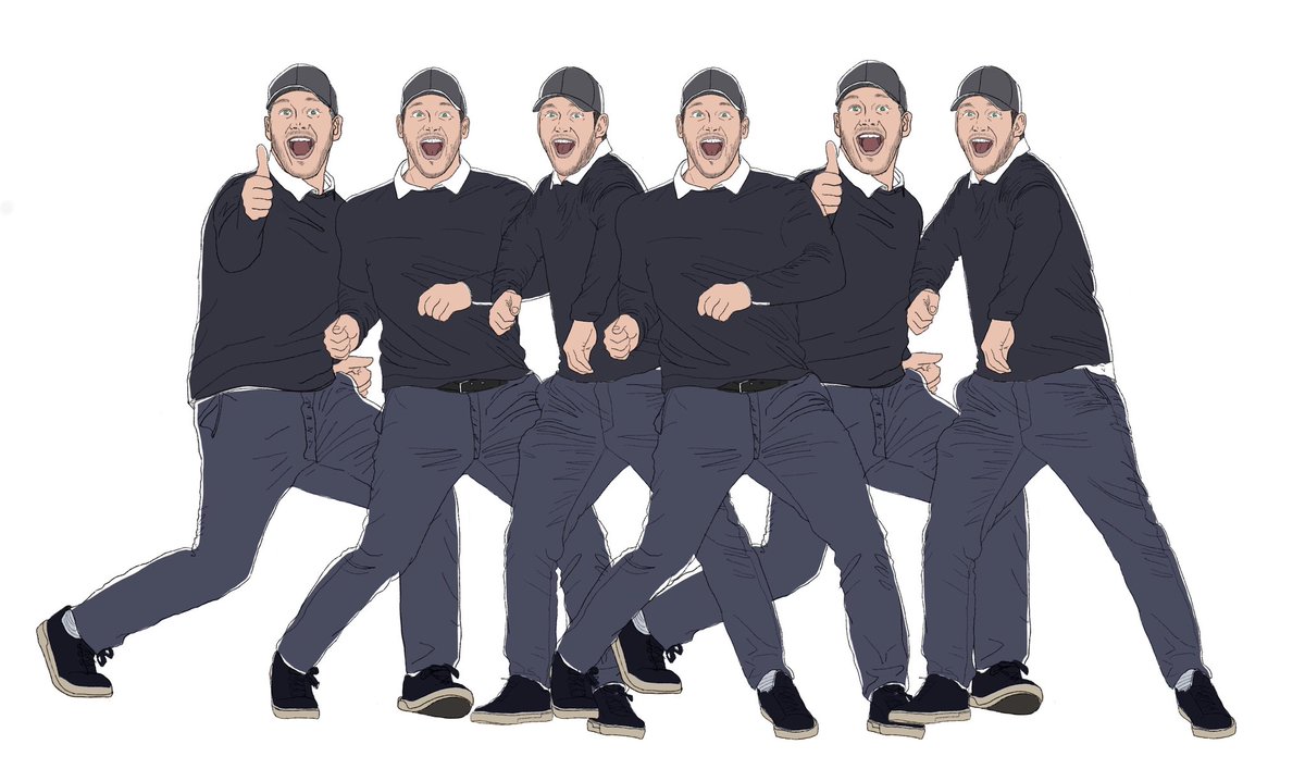 そういえば昔描いた パパラッチにもとにかく明るいクリス プラット だらけのヘッダ もげたろ 12 18西2ツ28aのイラスト