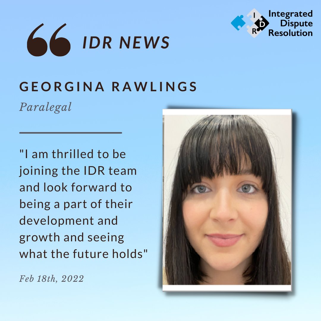 IntegratedDR's tweet image. IDR TEAM SPOTLIGHT 💡: IT’S FRIDAY! But we have more good news 🗞️… We are excited to welcome Georgina onboard as our newest addition to our IDR Team. To find out more about Georgina, click here --&amp;gt; integrated-dr.com/integrated-dis…