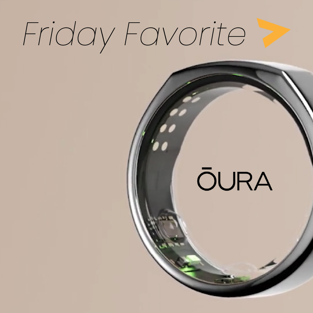 TrajectoryLLC's tweet image. Our #FridayFavorite for this week is @ouraring - their smart ring is a biometric-measuring device with sleep tracker, activity tracker, 7 temperature sensors, and heart and oxygen monitoring, to track body cycles and even discover you may be getting sick before symptoms begin.