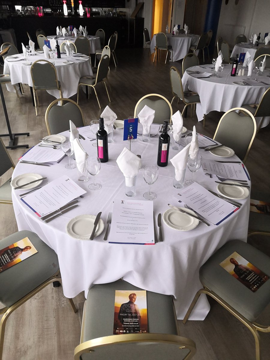 The calm before the storm. Literally. The Highlander Suite is ready for action <a href="/ICTFC/">Inverness Caledonian Thistle FC</a> #Hospitality