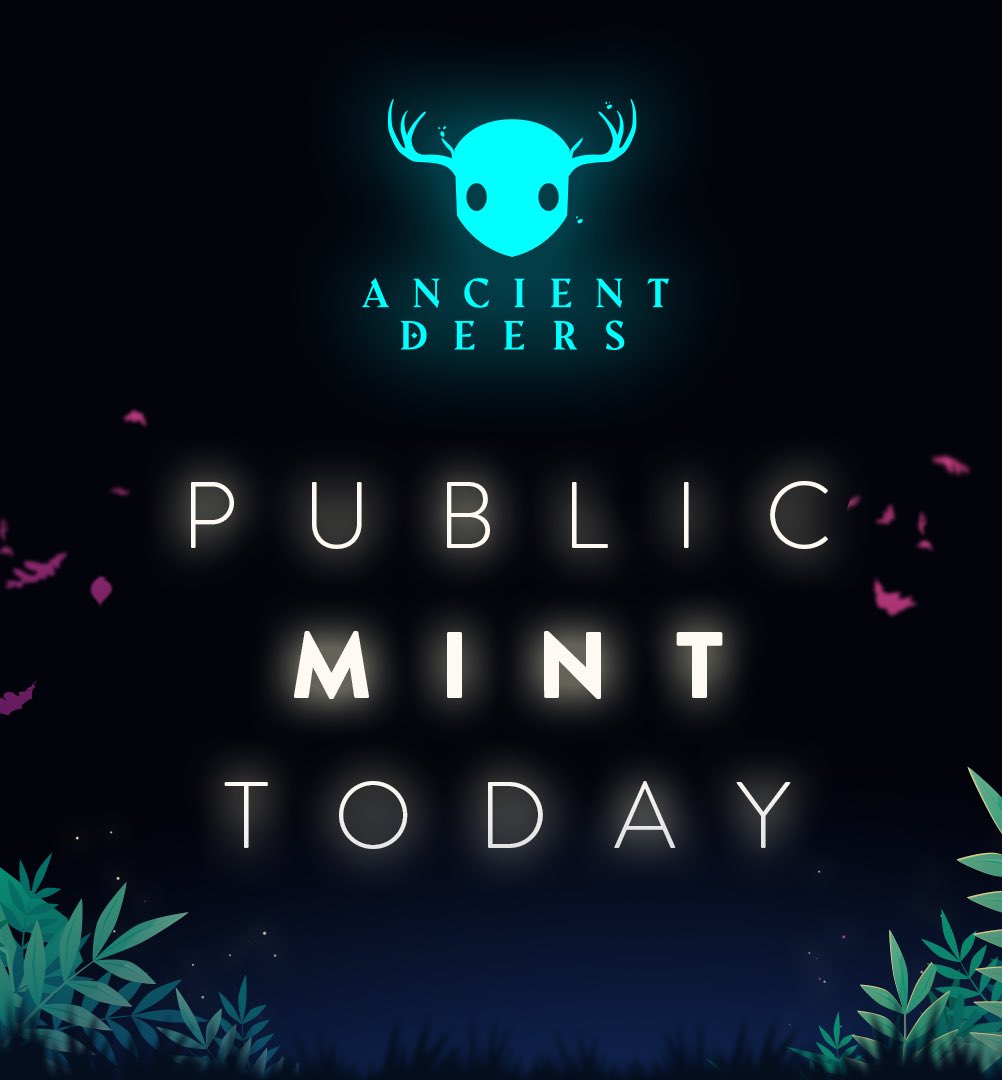 ancient_deers's tweet photo. Finally! Our community is ready to mint! 
Don’t lose it!

Join -> https://t.co/u0vnnnNuLf

#nftart #NFTGame #NFTdrop #MintOfTheDay #NFTdrop #NFTCollection #ancientdeers https://t.co/qSGMAhEo0v
