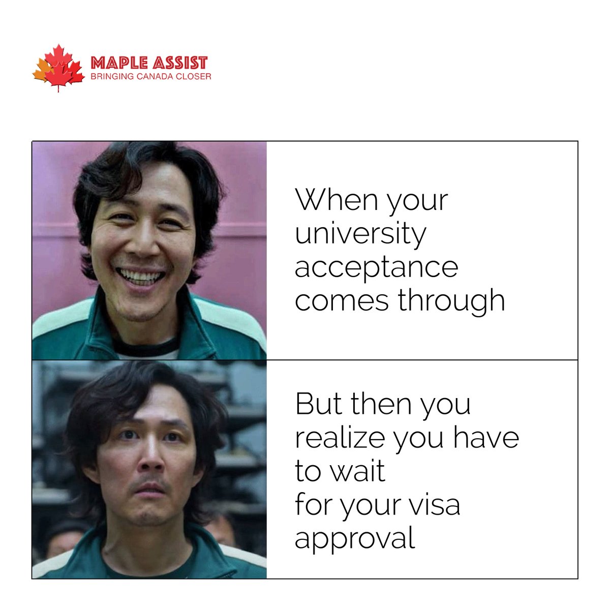 MapleAssist's tweet photo. Relatable much? 😏

#studentmeme #studyabroadmeme #studentgram #ieltsmeme #educationmemes #studyincanada #canadameme #internationalstudents #studyabroad https://t.co/1SiIACRotK