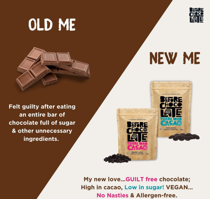 beforechoc's tweet photo. Out with the OLD, in with the NEW!

#Maketheswap from milk chocolate🍫 to the most wonderful dark chocolate.

#beforechocolate #chocolatealtenative #veganukgroup #veganchocolate #allergenfree https://t.co/cqdphiSJYi