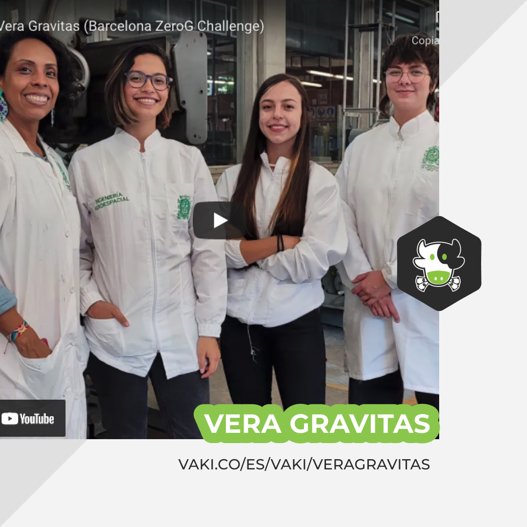 Vera Gravitas está conformado por 4 estudiantes de ingeniería y su mentora. El grupo se creó con el propósito de participar en el concurso Barcelona Zero G Challenge.

¡Con tu aporte vencerán la gravedad! 👩‍🚀👩‍🔬

hubs.ly/Q014flpm0