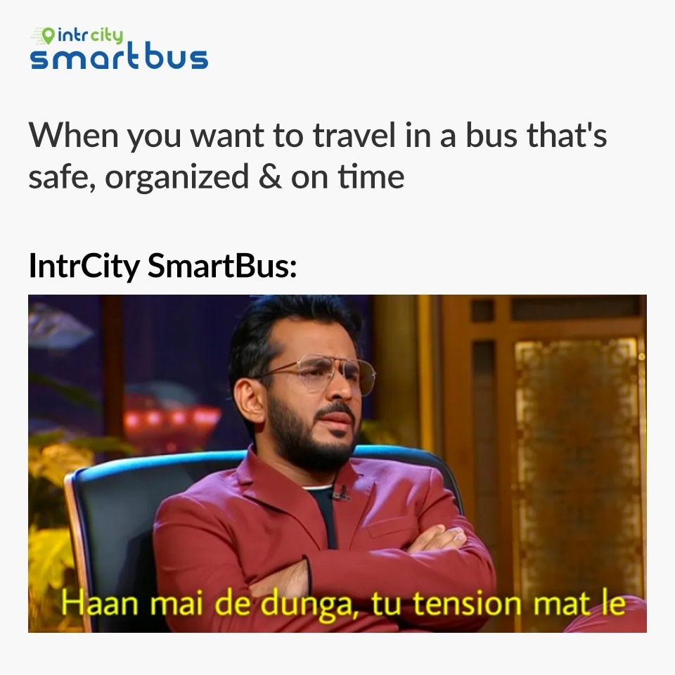 IntrCity's tweet photo. It's always the best idea to travel in a SmartBus!

#IntrCity #RailYatri #EnjoyTheUpgrade #Travel #Safe #Organized #Bus #Time #On https://t.co/EGZKNLY48X